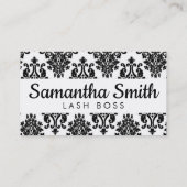 Black Demask Mascara of Eyelashes Visitekaartje (Achterkant)