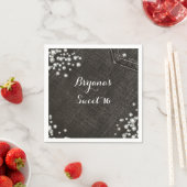 Black Denim & Diamonds Glam Crown Party Servetten (Insitu)