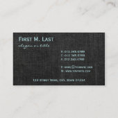 Black Denim Visitekaartje (Achterkant)