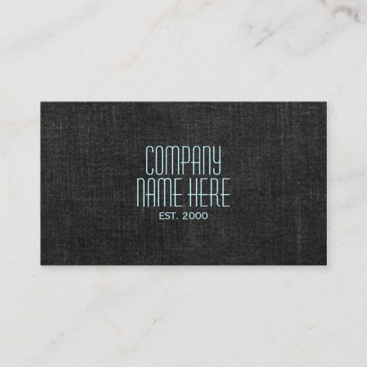 Black Denim Visitekaartje (Voorkant)