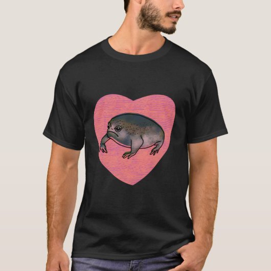 Black Desert Rain Frog Love He T-shirt (Voorkant)