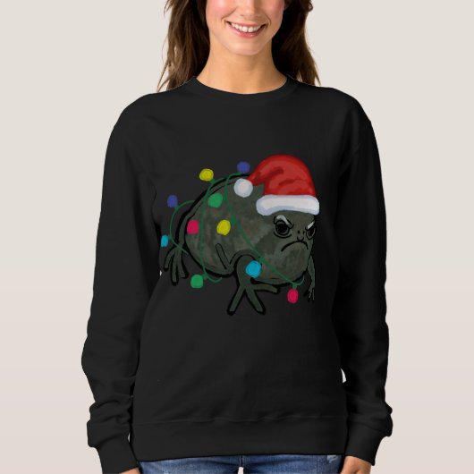 Black Desert Rain Frog Santa Hat Christmas Tree Li Trui (Voorkant)
