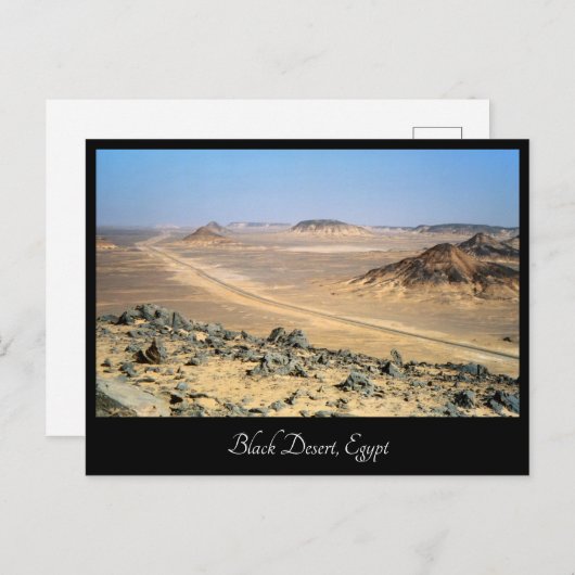 Black Desert Uitzicht, Farafra, Egypte Briefkaart (Voorkant / Achterkant)