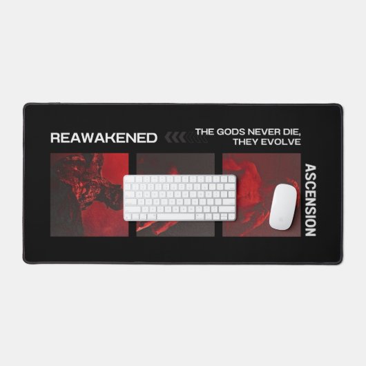 Black Deskmat Dark Bureaumat (Keyboard & Muis)