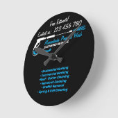 Black Detail Pressure Power Washing Hard Cleaning Ronde Klok (Hoek)