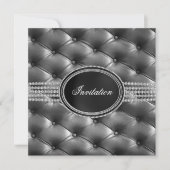 Black Diamond Black Tie Feest Kaart (Voorkant)