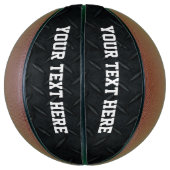 Black Diamond Bord Cool Custom Text Rugged Basketbal (Verticaal)