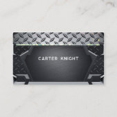 Black Diamond Bord Metal Industrial Professional Visitekaartje (Voorkant)
