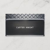 Black Diamond Bord Steel Industrial Visitekaartje (Voorkant)