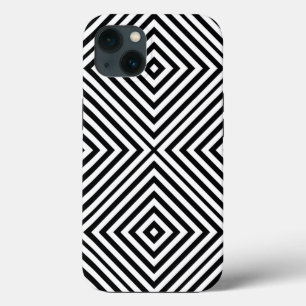 Black Diamond Chevron @ Emporiomoffa iPhone 13 Hoesje