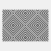 Black Diamond Chevron Inpakpapier Vel (Voorkant)