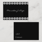 BLACK DIAMOND FAUX Visitekaartje (Voorkant / Achterkant)