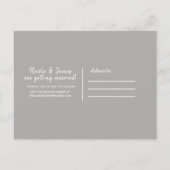 Black Diamond  Flowers Sla de datum op Aankondigingskaart (Achterkant)