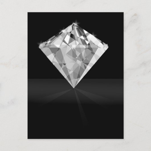 Black Diamond Gem Briefkaart (Voorkant)