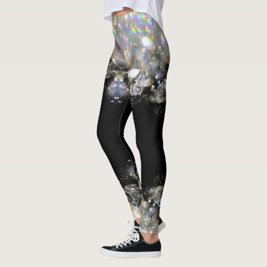 Black Diamond Modern Trendy Mode Sport Sjabloon Leggings (Links)
