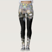 Black Diamond Modern Trendy Mode Sport Sjabloon Leggings (Voorkant)