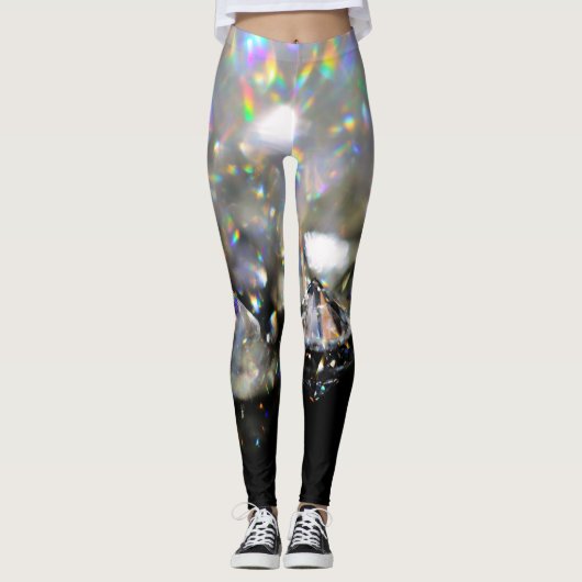 Black Diamond Modern Trendy Mode Sport Sjabloon Leggings (Voorkant)