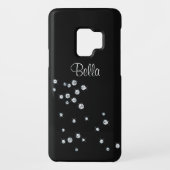 Black Diamond Monogrammed Case-Mate Samsung Galaxy Hoesje (Achterkant)