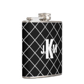 Black Diamond Monogrammed Mannen Heupfles (Rechts)