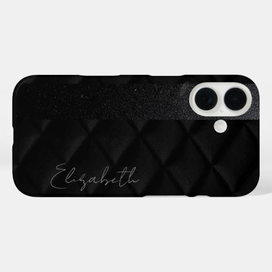Black Diamond Pattern Case-Mate iPhone Case (Achterkant (horizontaal))