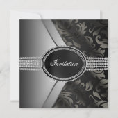 Black Diamond Stropdas Party Kaart (Voorkant)