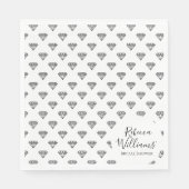 Black Diamond-Vrijgezellenfeest Servet (Voorkant)