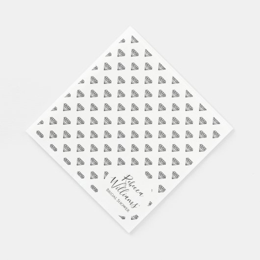 Black Diamond-Vrijgezellenfeest Servet (Hoek)