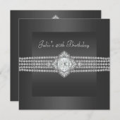 Black Diamond vrouwen 40ste verjaardag Kaart (Voorkant / Achterkant)