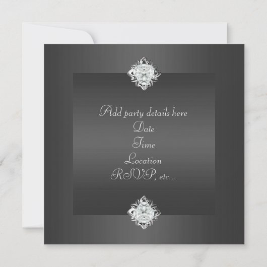 Black Diamond vrouwen 40ste verjaardag Kaart (Achterkant)