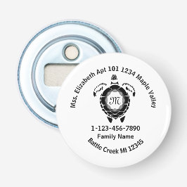 Black Diamond Zee Turtle Lost Family Adres Button Flesopener