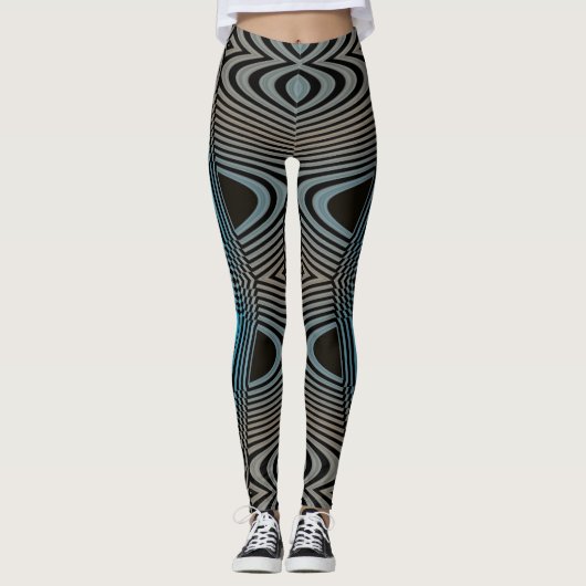 Black Diamonds-1-Swirl Leggings (Voorkant)