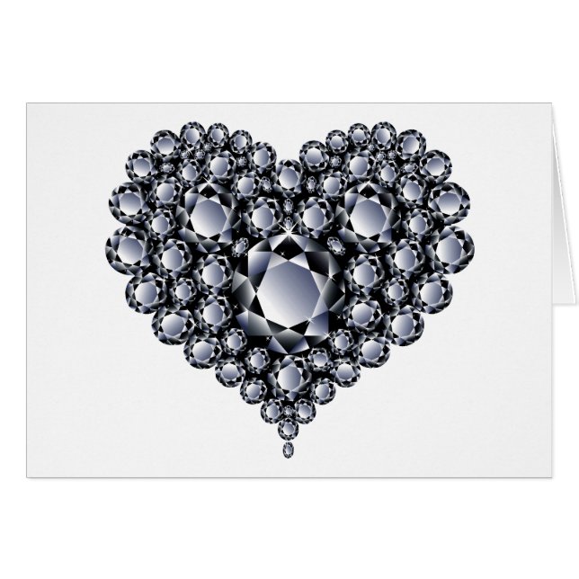 Black Diamonds Heart Pareltjes (Voorkant Horizontaal)