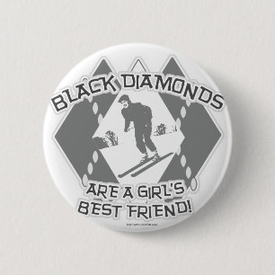 Black Diamonds Ronde Button 5,7 Cm