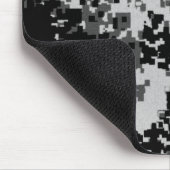 Black Digital Camouflage Muismat (Hoek)