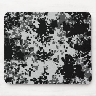 Black Digital Camouflage Muismat