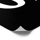 Black Diner Order Wall Art Poster Afdrukken (Hoek)