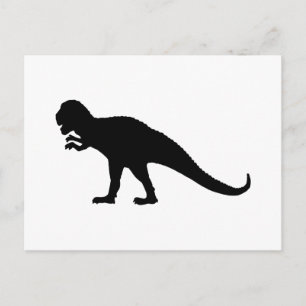 Black Dinosaur Briefkaart