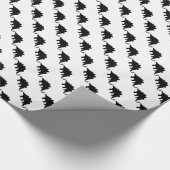 Black Dinosaur Cadeaupapier (Hoek)