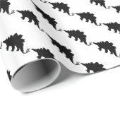 Black Dinosaur Cadeaupapier (Rol Hoek)