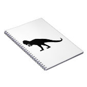 Black Dinosaur Notitieboek (Rechterzijde)