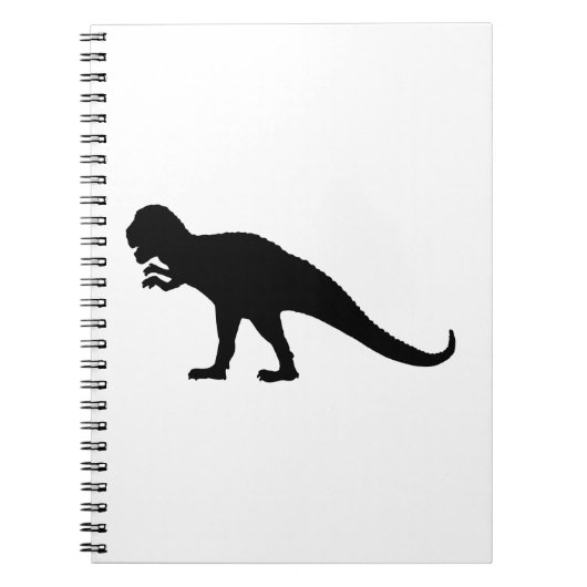 Black Dinosaur Notitieboek (Voorkant)