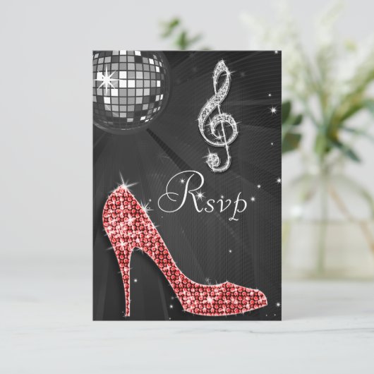 Black Disco Ball Sparkle Heels RSVP (Staand voorkant)
