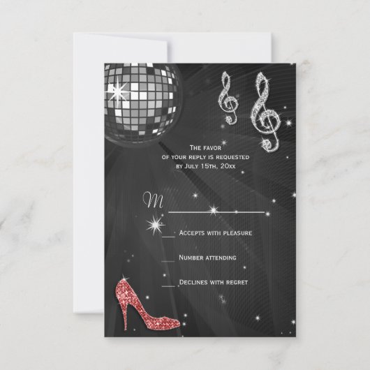 Black Disco Ball Sparkle Heels RSVP (Achterkant)