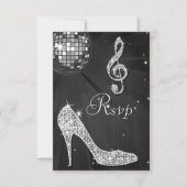 Black Disco Ball Sparkle Heels RSVP (Voorkant)