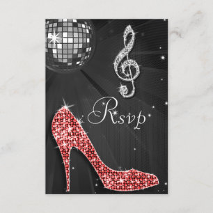 Black Disco Ball Sparkle Heels RSVP Kaartje