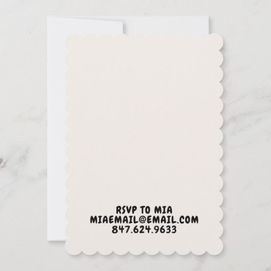 Black Disco Cherry Perfect Match Bachelorette Kaart (Achterkant)