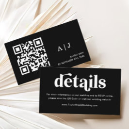 Black Disco Details Trouwwebsite Informatiekaartje