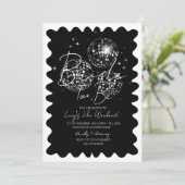 Black Disco Thema Bachelorette Weekend Route Kaart (Staand voorkant)