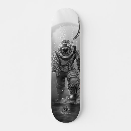 Black Diver Persoonlijk Skateboard (Voorkant)