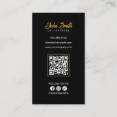 Black DJ's Karaoke DJ's Signer Vocal Music Produce Visitekaartje (Achterkant)